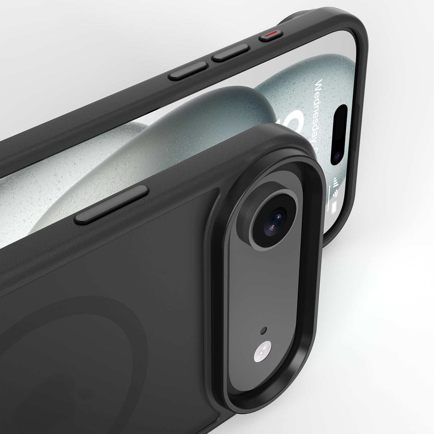 High Quality Phone Cover with Grip Pattern Smoothly Touching Case for iPhone 17 Air Black