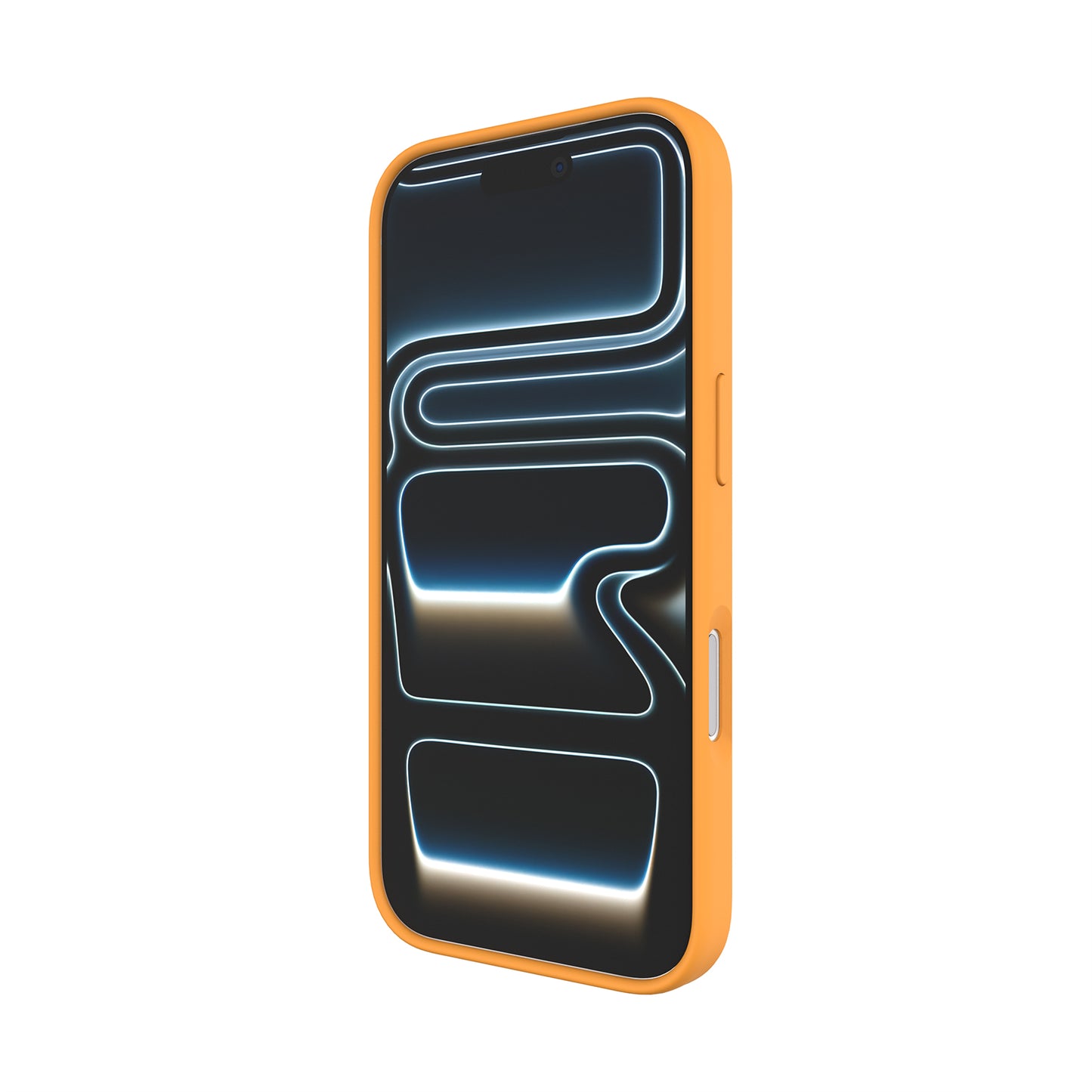 Silicone Case With Magnetic For iPhone 17 Pro pale orange