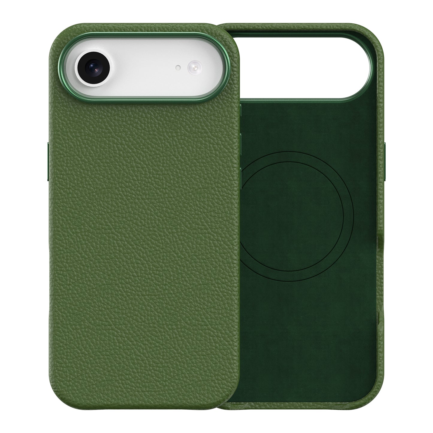 Vegan Leather Cover for iPhone 17 Air Green