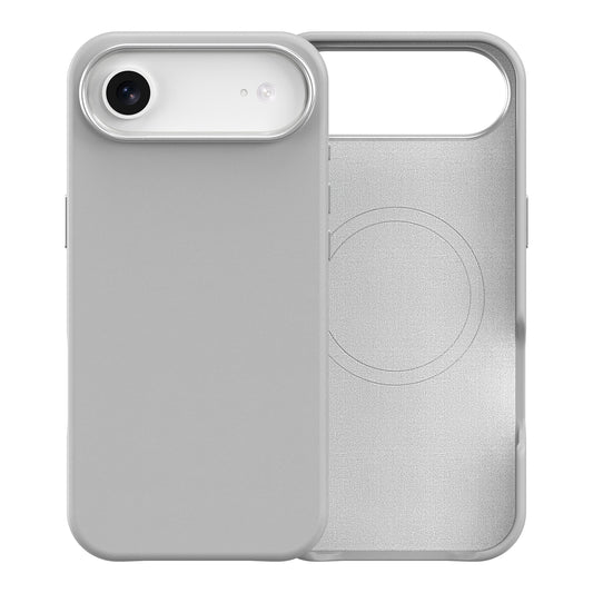 Plain PU Leather with Magsafe Phone Cover for iPhone 17 Air Grey