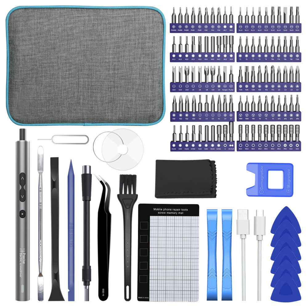 120 in 1 Multi Function Precision Electric Screwdriver Set with 100 Bits