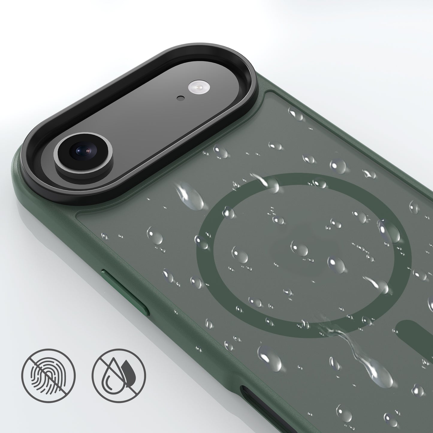 High Quality Phone Cover with Grip Pattern Smoothly Touching Case for iPhone 17 Air Green