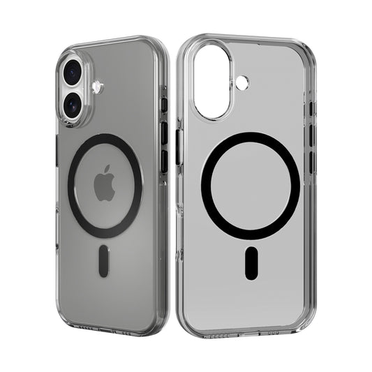 High Quality Clear Cover With Magnets for iPhone 17 Smoke