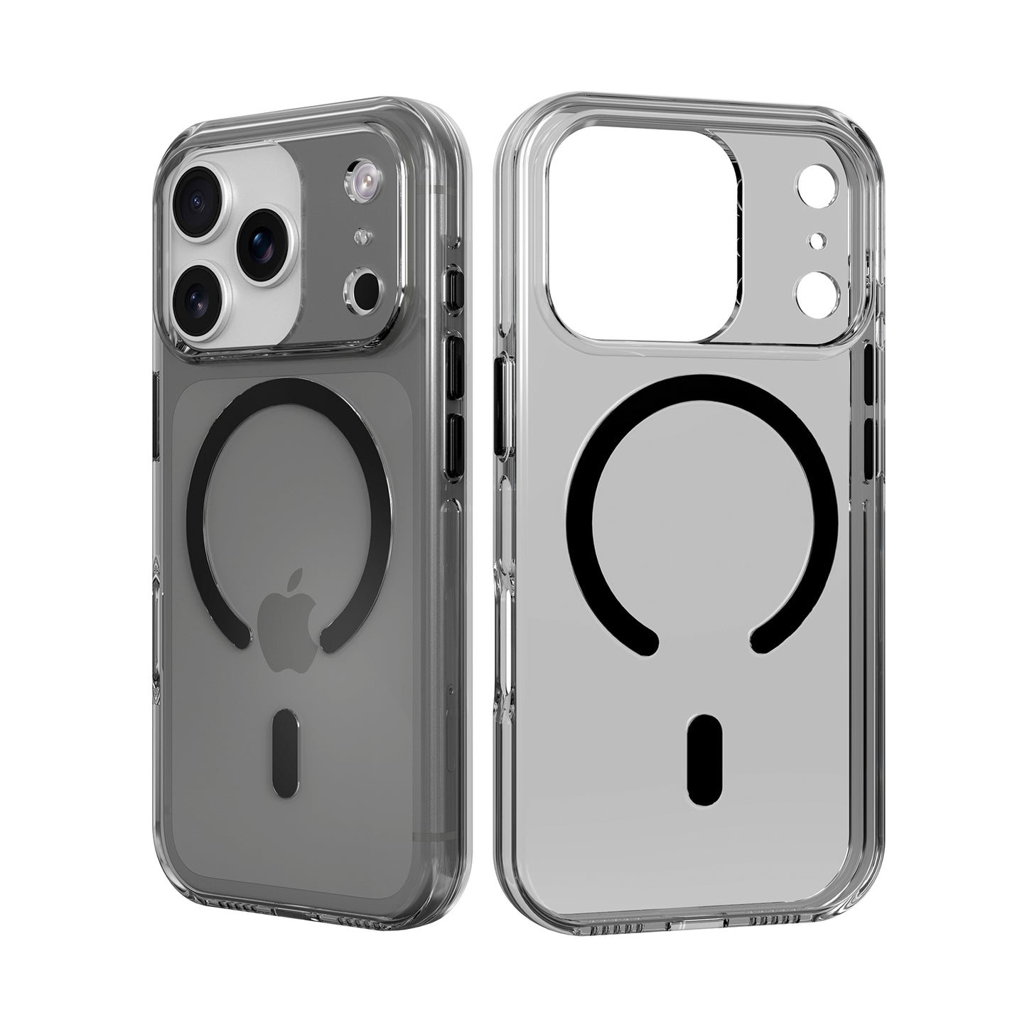 High Quality Clear Cover With Magnets for iPhone 17 Pro Max Smoke