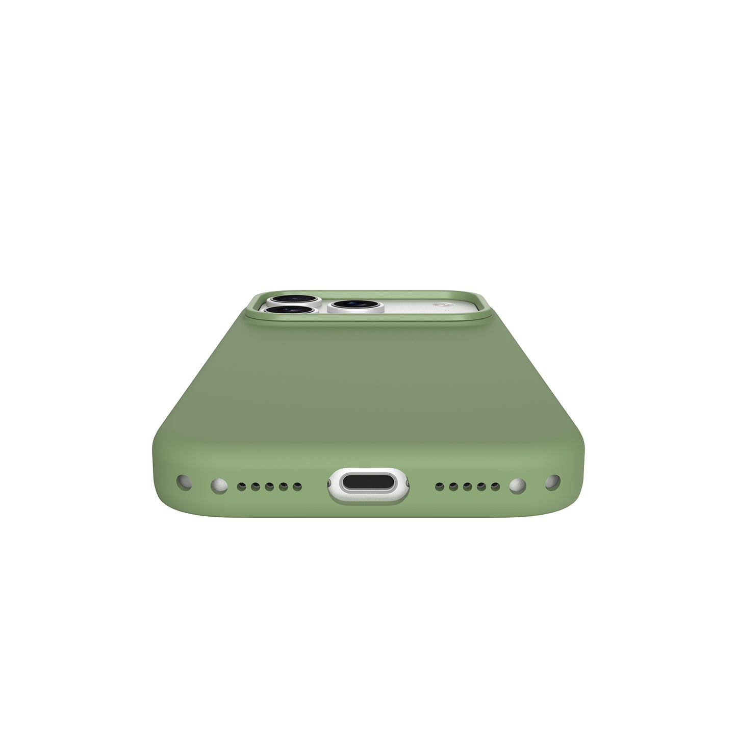 Silicone Case With Magnetic For iPhone 17 Pro Celadon