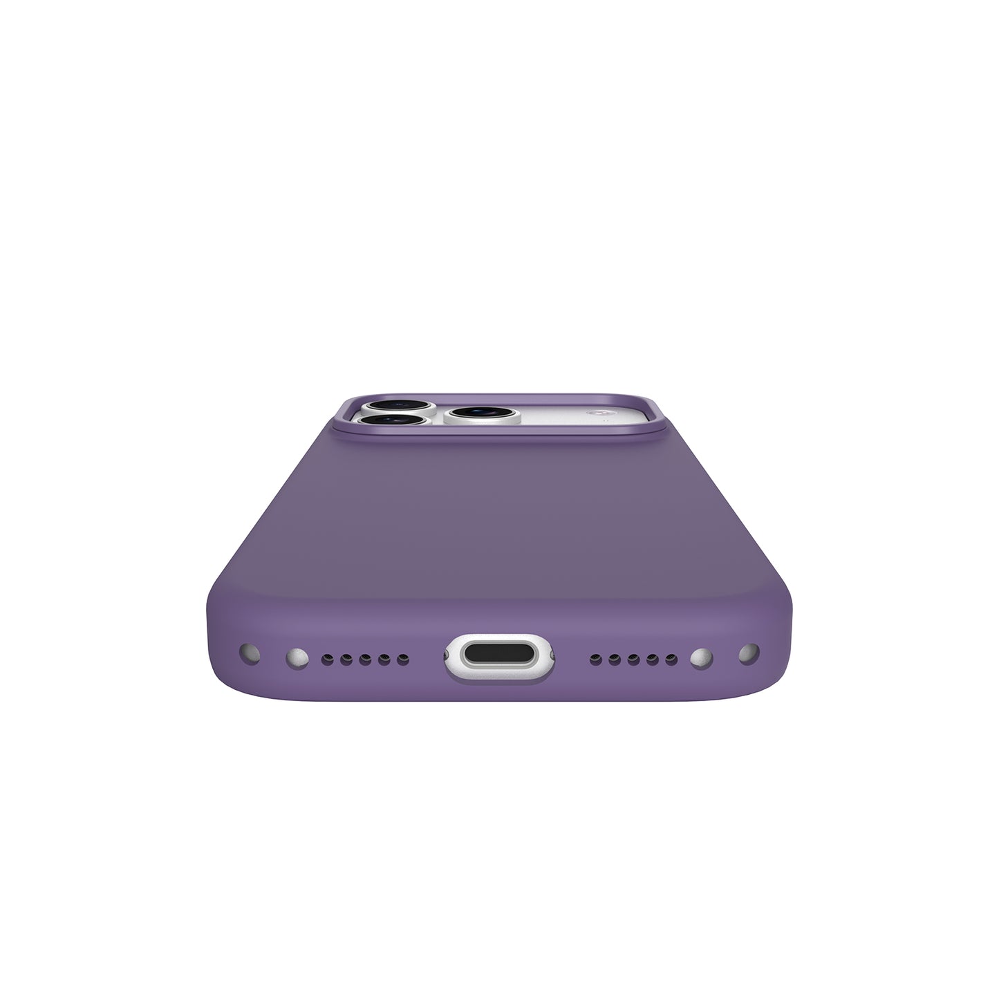 Silicone Case With Magnetic For iPhone 17 Pro Purple