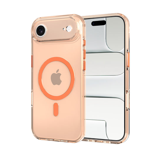 High Quality Clear Cover With Magnets for iPhone 17 Air Orange