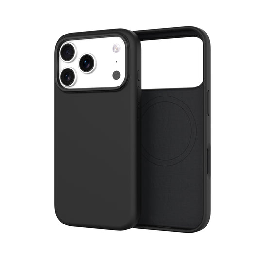 Silicone Case With Magnetic For iPhone 17 Pro Black