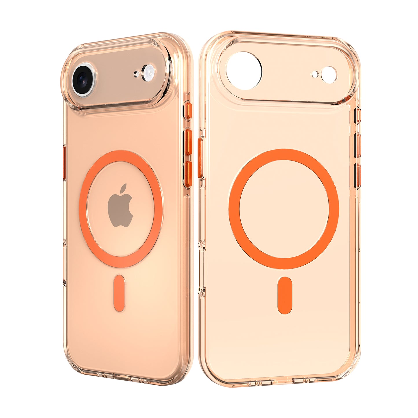 High Quality Clear Cover With Magnets for iPhone 17 Air Orange