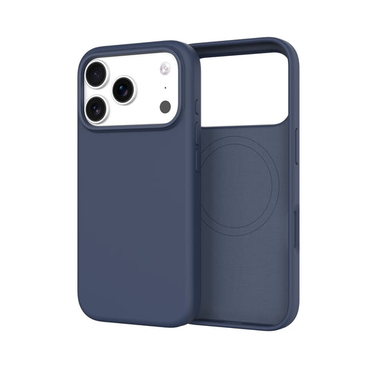 Silicone Case With Magnetic For iPhone 17 Pro Navy