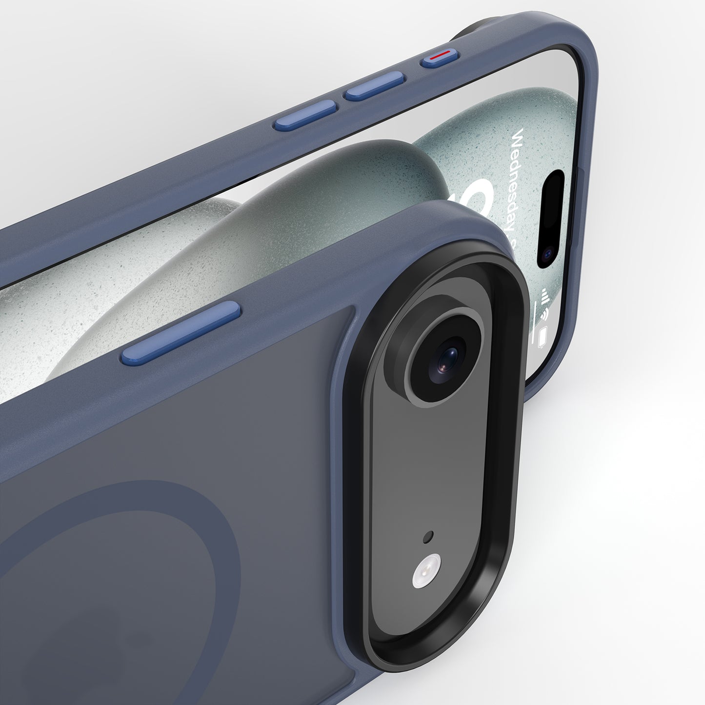 High Quality Phone Cover with Grip Pattern Smoothly Touching Case for iPhone 17 Air Navy