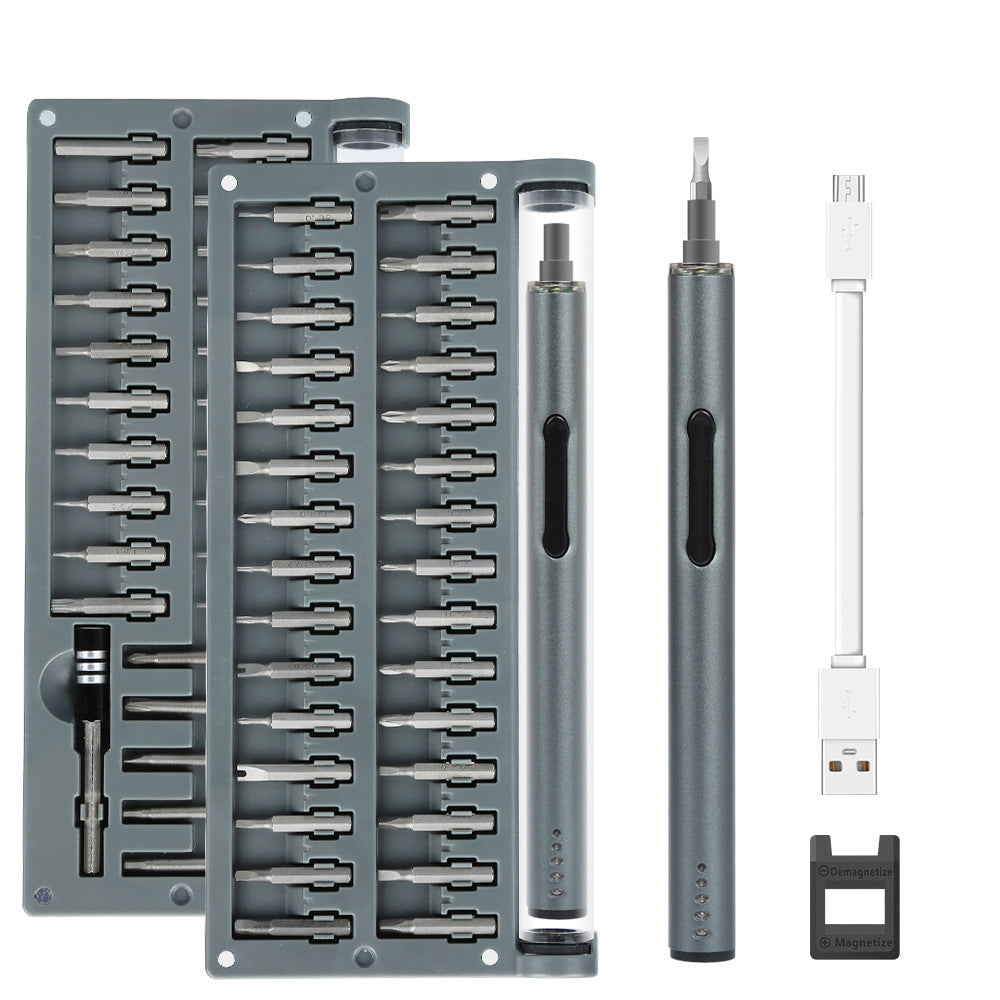Mini 59-in-1 illuminated mini electric screwdriver USB rechargeable