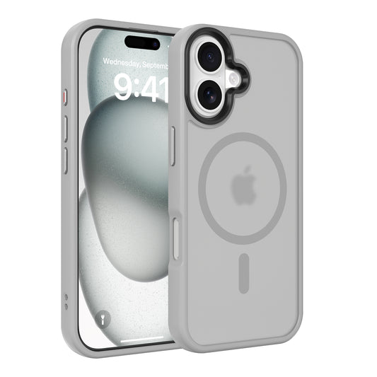 High Quality Phone Cover with Grip Pattern Smoothly Touching Case  for iPhone  17 Grey