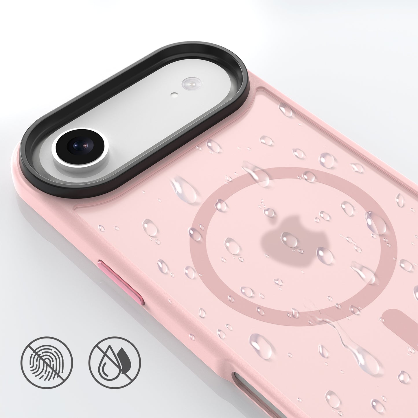 High Quality Phone Cover with Grip Pattern Smoothly Touching Case for iPhone 17 Air Pink