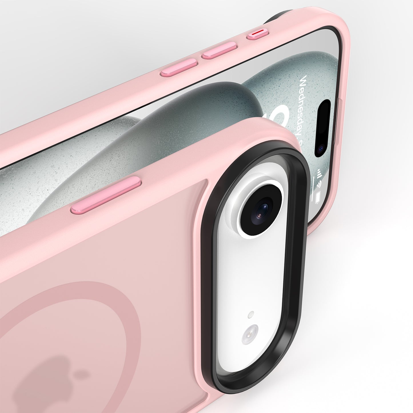 High Quality Phone Cover with Grip Pattern Smoothly Touching Case for iPhone 17 Air Pink