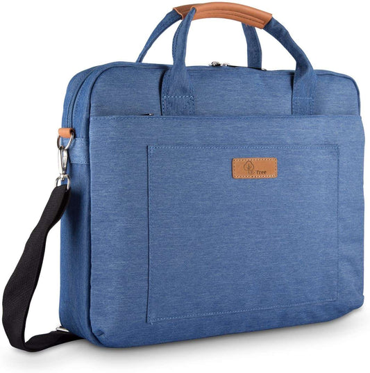 E-Tree Blue 15.6 Inch Laptop Bag Shockproof Padded for Work and Travel