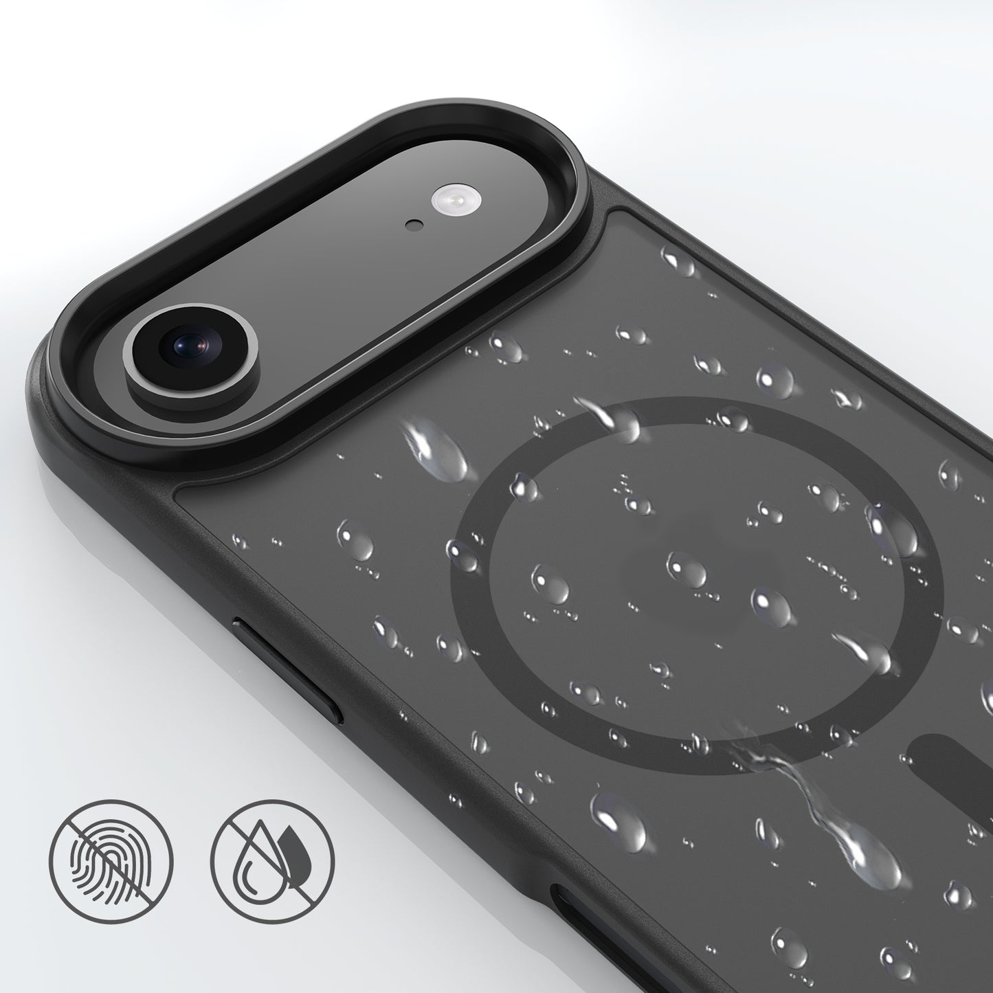 High Quality Phone Cover with Grip Pattern Smoothly Touching Case  for iPhone  17 Air Black