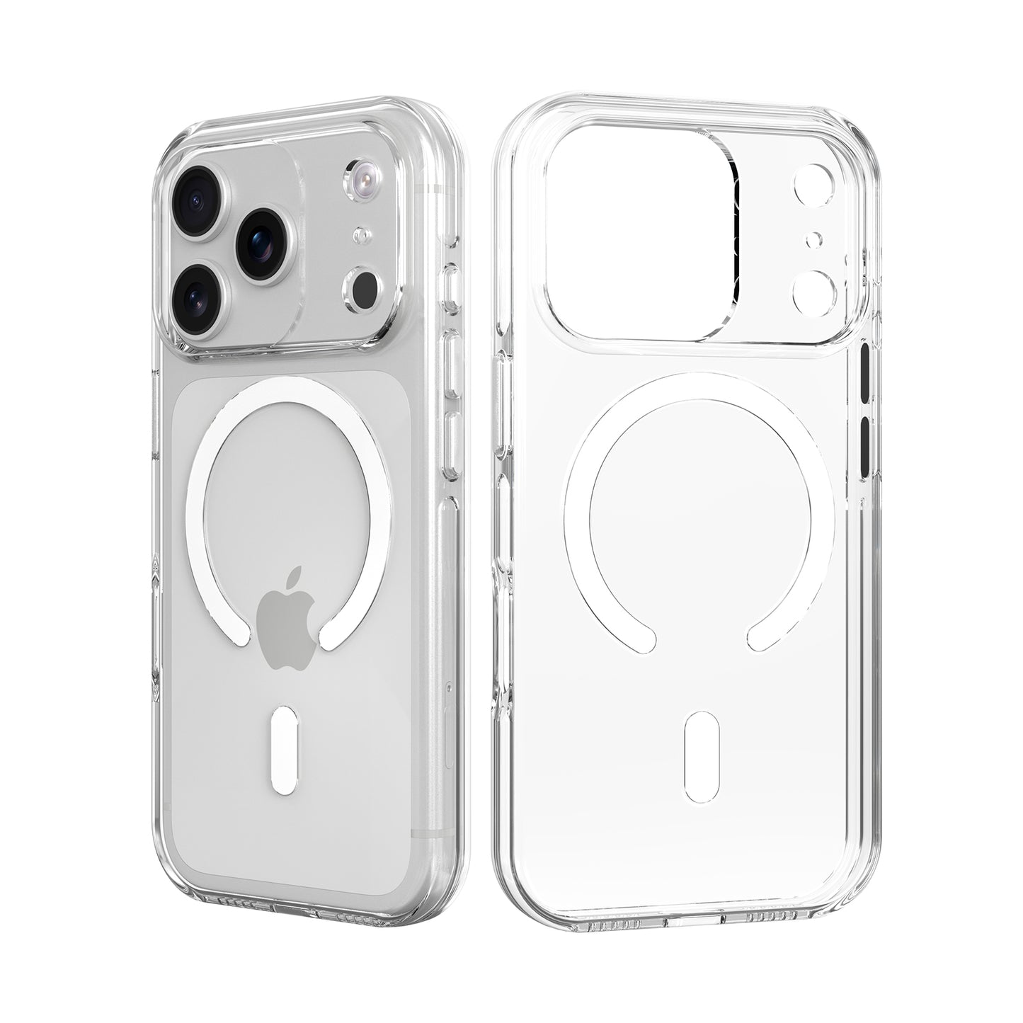 High Quality Clear Cover With Magnets for iPhone 17 Pro Max Transparent