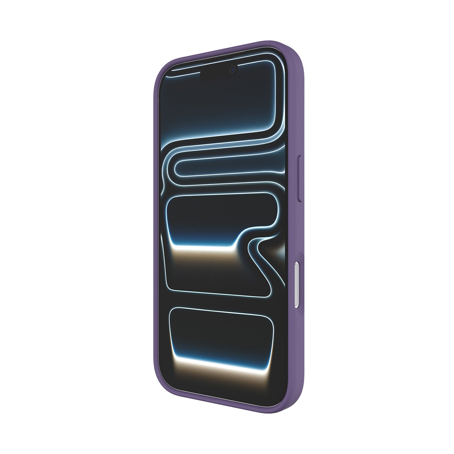 Silicone Case With Magnetic For iPhone 17 Pro Purple