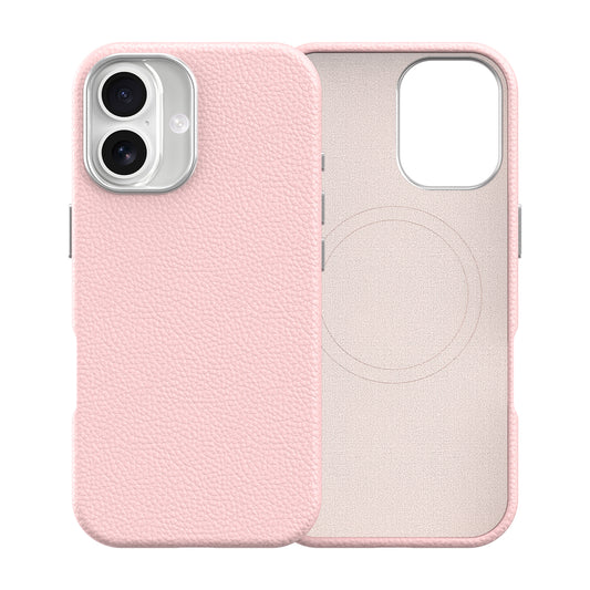Vegan Leather Cover for iPhone 17 Pink