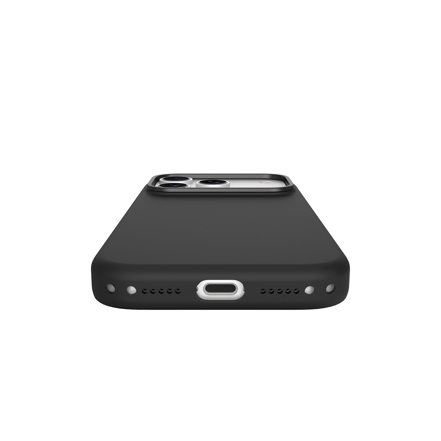 Silicone Case With Magnetic For iPhone 17 Pro Black