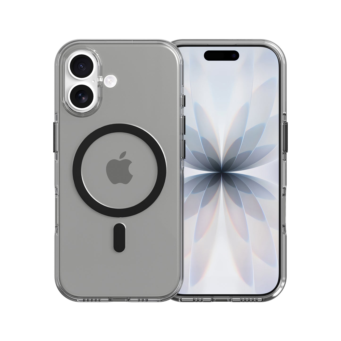 High Quality Clear Cover With Magnets for iPhone 17 Smoke