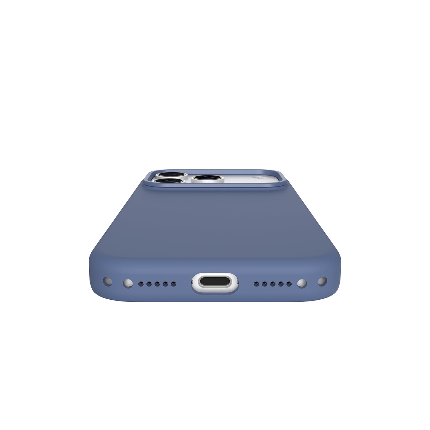 Silicone Case With Magnetic For iPhone 17 Pro Blue