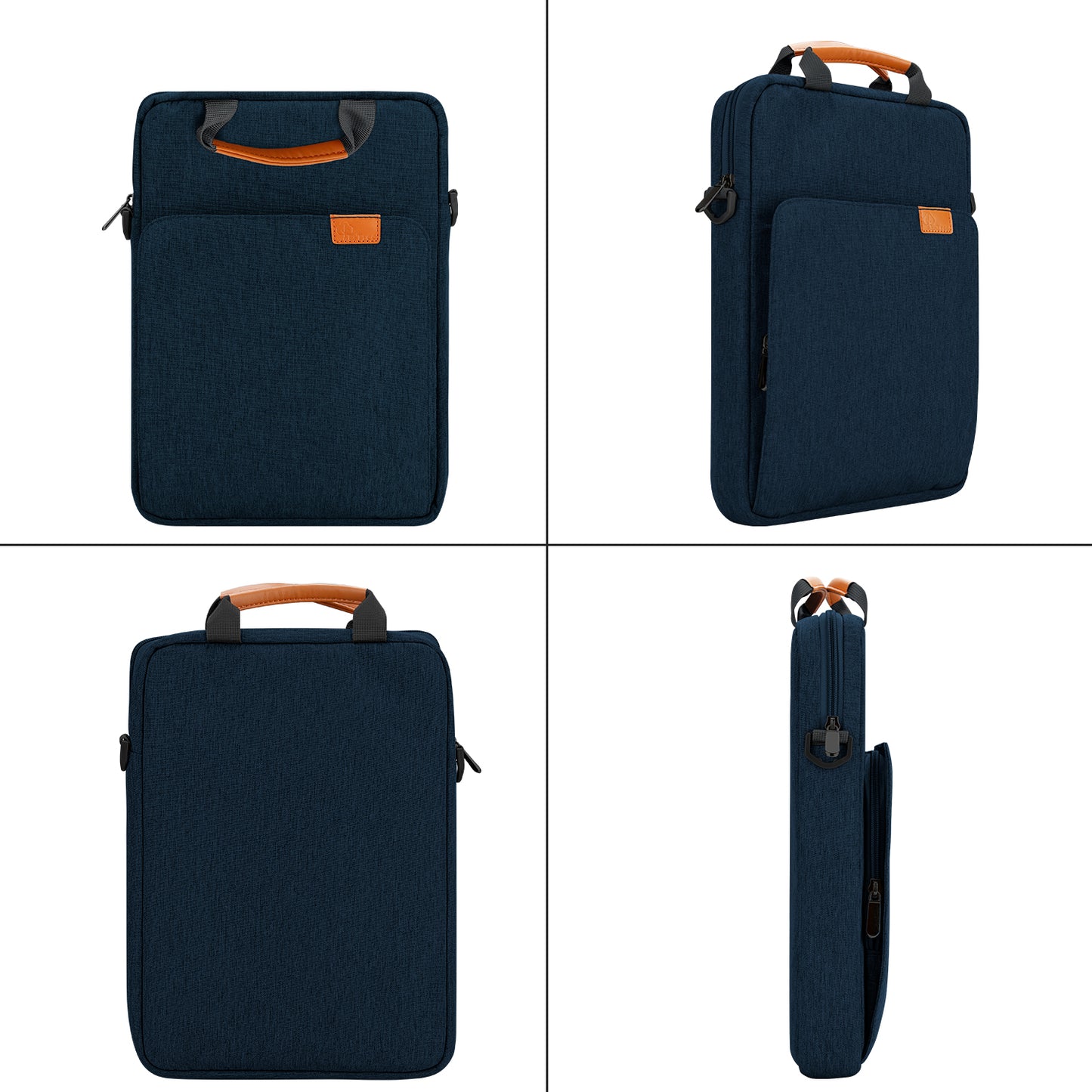 E-Tree 13 inch Blue Laptop Sleeve with Shoulder Strap and Handle