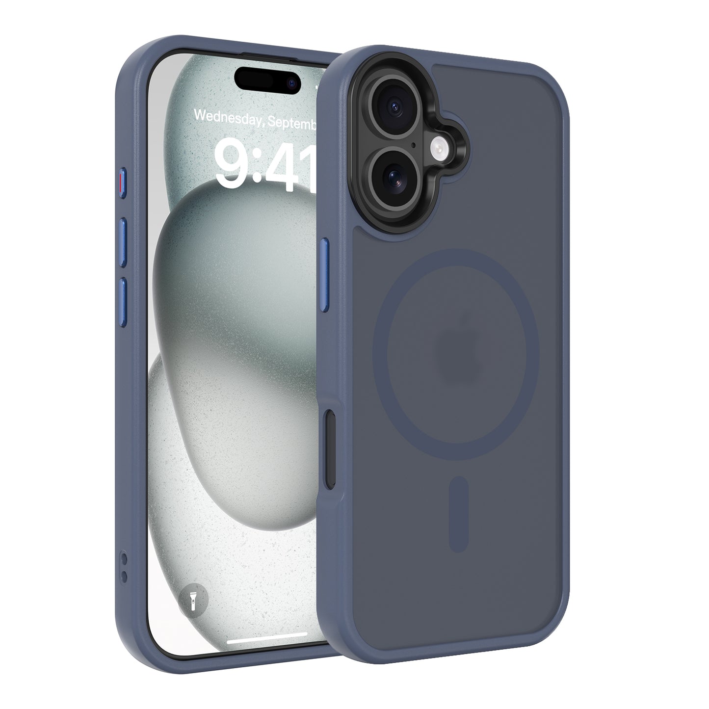 High Quality Phone Cover with Grip Pattern Smoothly Touching Case  for iPhone  17 Blue