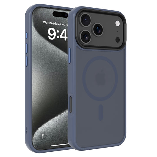High Quality Phone Cover with Grip Pattern Smoothly Touching Case for iPhone 17 Pro Max  Blue