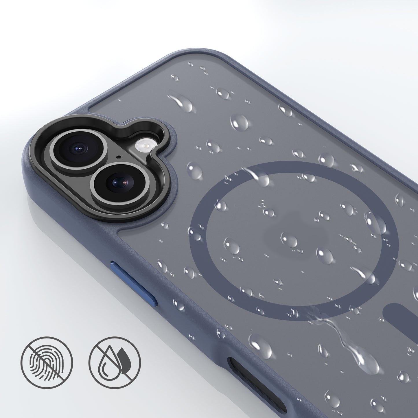 High Quality Phone Cover with Grip Pattern Smoothly Touching Case  for iPhone  17 Blue