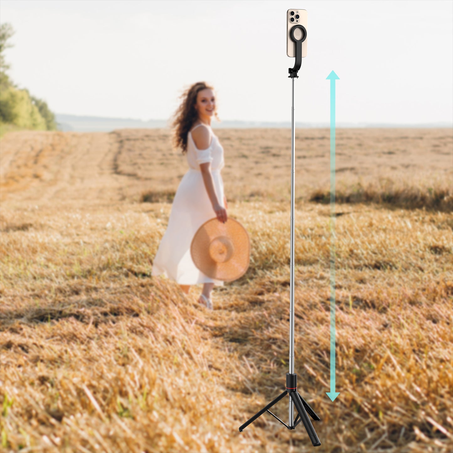 68 inches Selfie Stick Tripod With Remote Control Competible with iPhone ,Android