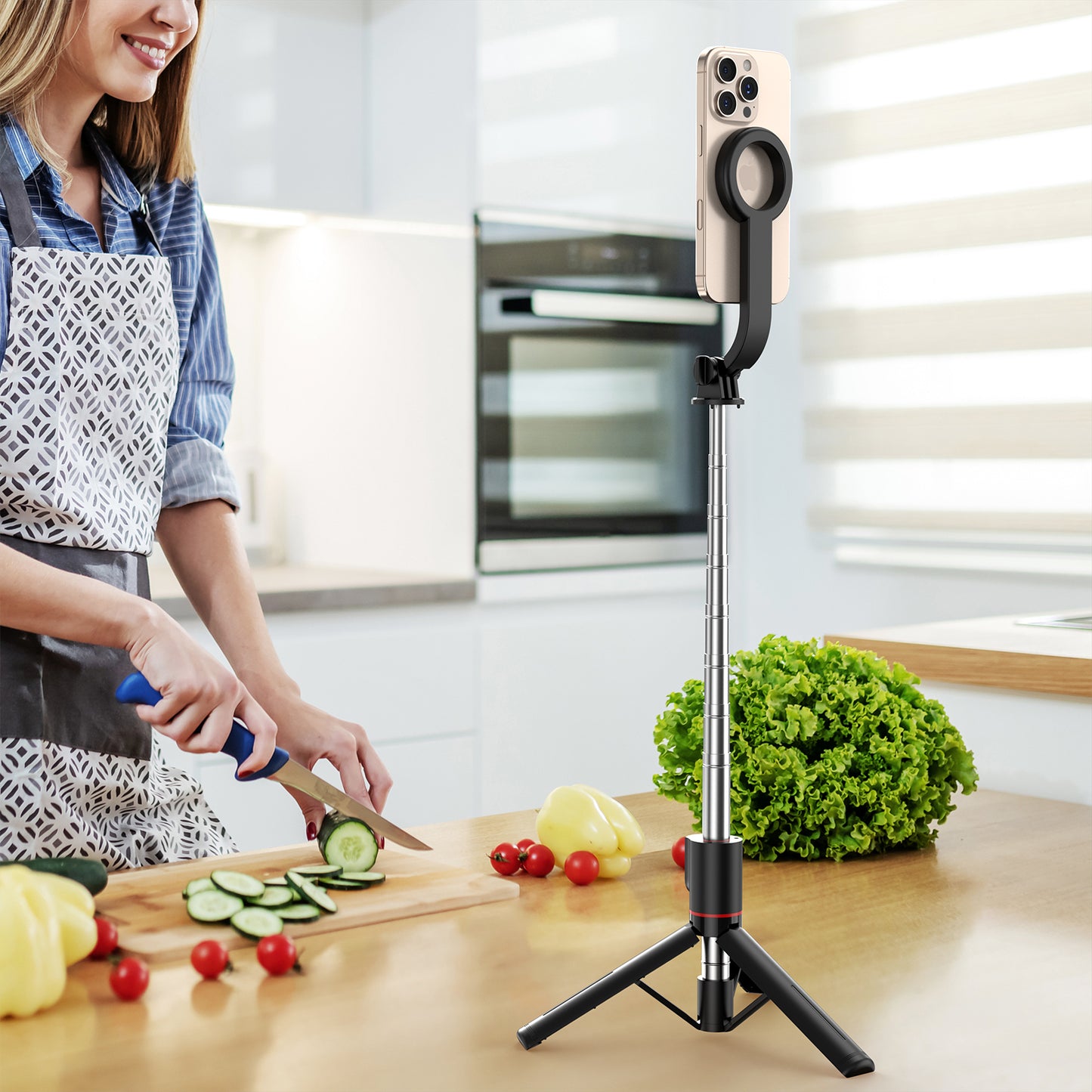 39 inches Selfie Stick Tripod With Remote Control Competible with iPhone ,Android