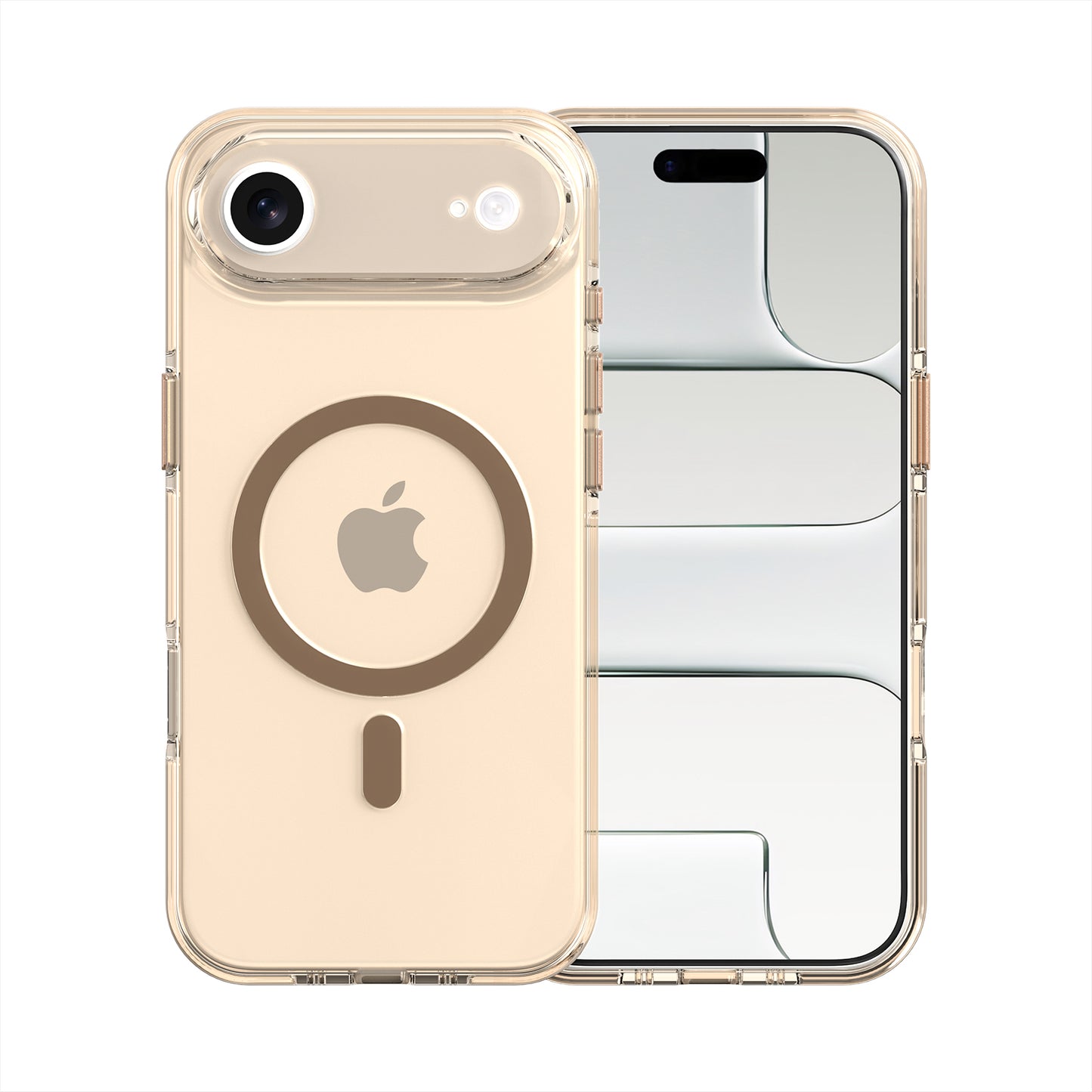 High Quality Clear Cover With Magnets for iPhone 17 Air Yellow