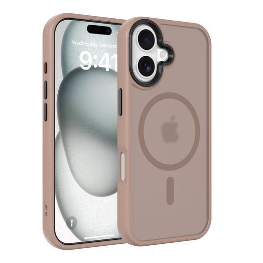 High Quality Phone Cover with Grip Pattern Smoothly Touching Case  for iPhone  17 Mocha Mousse