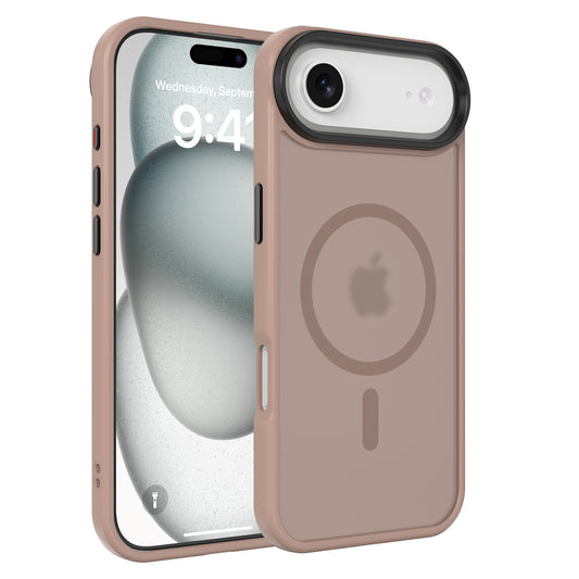 High Quality Phone Cover with Grip Pattern Smoothly Touching Case  for iPhone  17 Air Mocha Mousse