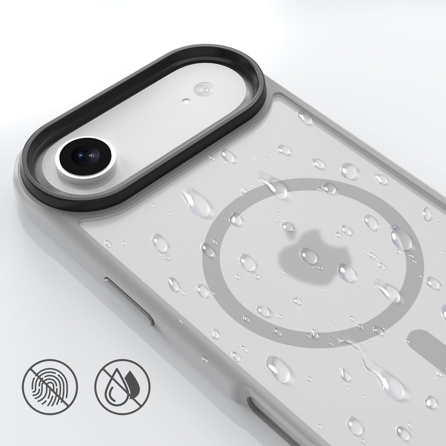 High Quality Phone Cover with Grip Pattern Smoothly Touching Case  for iPhone  17 Air Grey