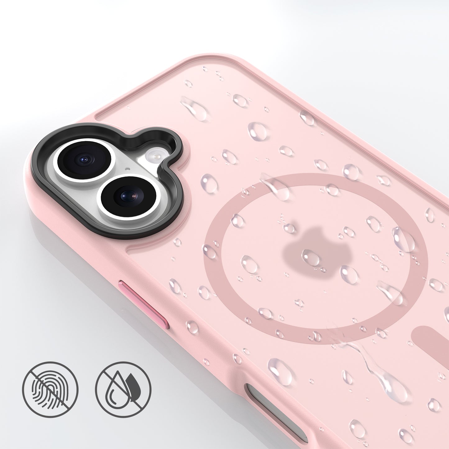 High Quality Phone Cover with Grip Pattern Smoothly Touching Case  for iPhone  17 Pink