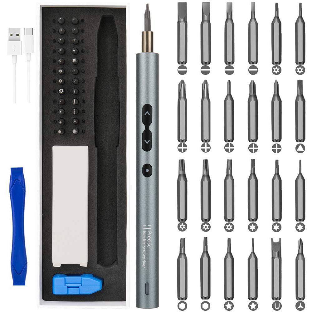 Mini 28-in-1 electric screwdriver combination set